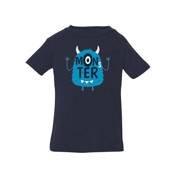 Fun Monster With One Eye T-Shirt Infant -Image by Shutterstock,  12 Months