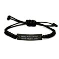 thumbnail image 1 of Fun Mother-in-Law, Being My Mother-in-Law is Really The Only You Need, Mother-in-Law Black Rope Bracelet from Daughter, 1 of 1