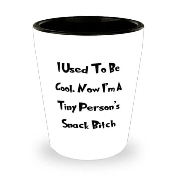 Fun Mum Shot Glass, I Used To Be Cool. Now I'm A Tiny Person's Snack Bitch, Special for Mom, Mother's Day