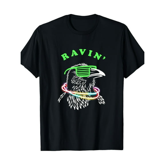 Fun Novelty Personalized Printed Pattern T-Shirt Rave Party Neon Bird Funny, Men'S T-ShirtSizes