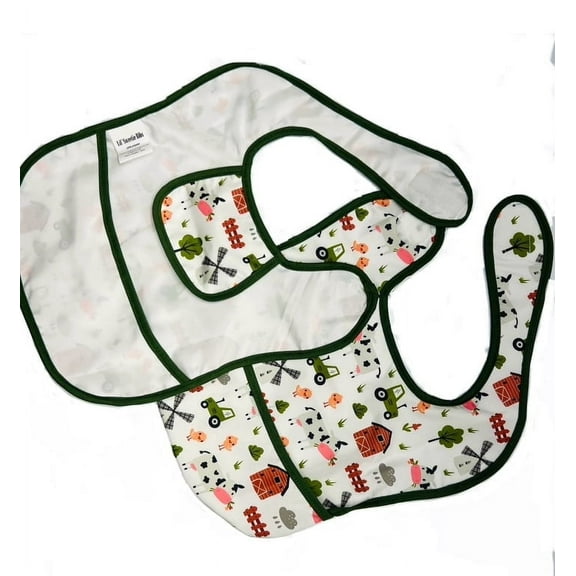 Lil' Sweetie Bibs Reusable Toddler Green Bib