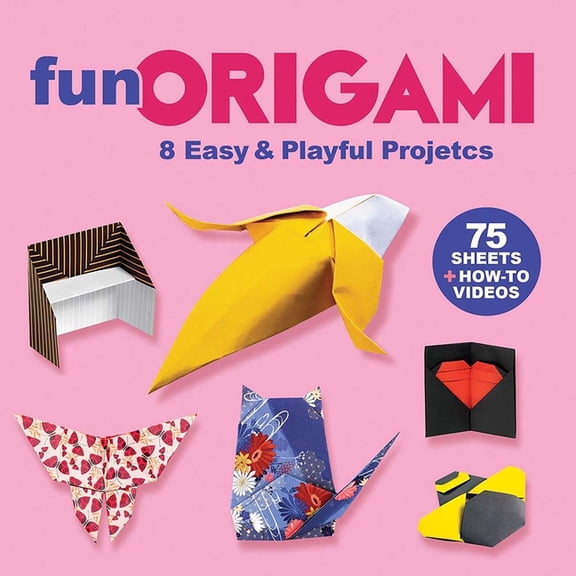 Dover Crafts: Origami & Papercrafts Fun Origami: 8 Easy & Playful Projects with 75 Sheets of Origami Paper + How-To Videos, (Paperback)