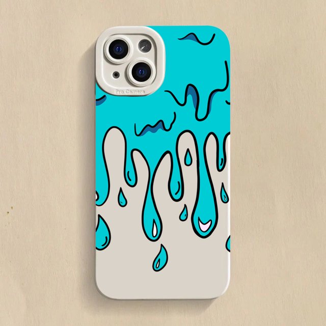 Fun Paint Graffiti Art Shockproof Silicone Phone Case For iPhone 15 14