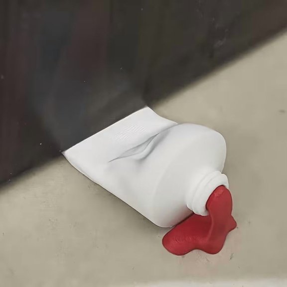 Fun Painted Pipe Door Wedge - Stylish Floor Protector & Door Holder for Home Decor