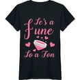 thumbnail image 1 of Fun Party Black T-Shirt with Pink Ring Graphic, 1 of 5
