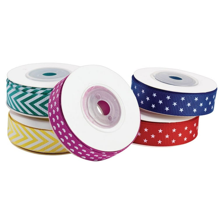 Patterned grosgrain ribbon deals