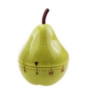Fun Pear Design 60Minute Mechanical Timer for Kitchen Gym Exercise without Construction