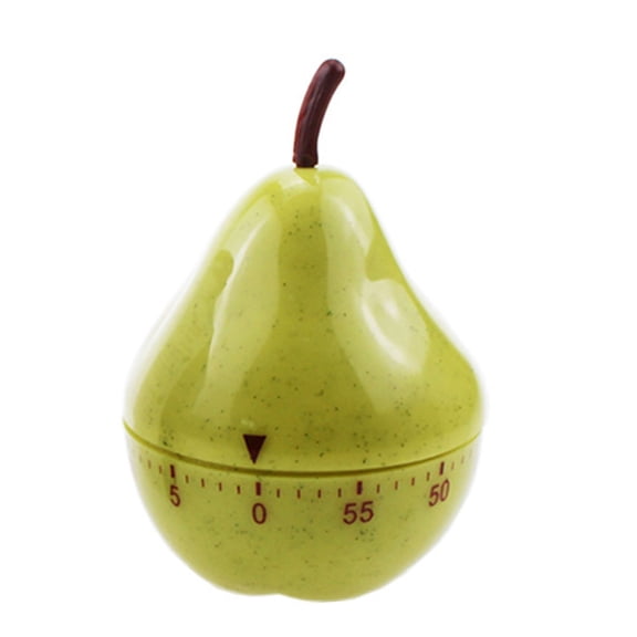 Fun Pear Design 60Minute Mechanical Wind Up Timer For Kitchen Home And Gym Plastic Not Need Battery
