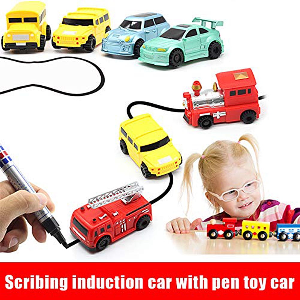 Simple Drivetrain Toy Fun Pen Inductive Car Truck Follow Any Drawn Mini Toy Engineering ...