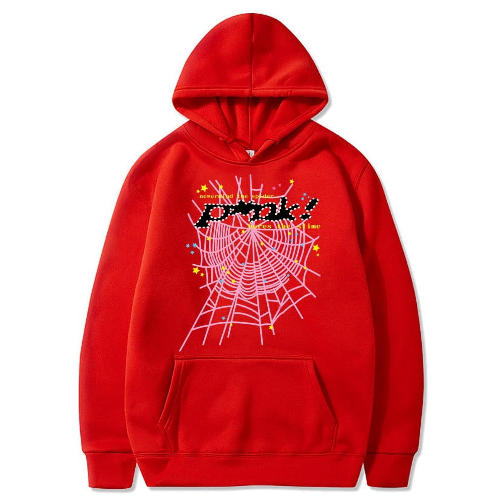 Fun Personalized Novelty Print Hoodie, Hip Hop Singer Spider Web