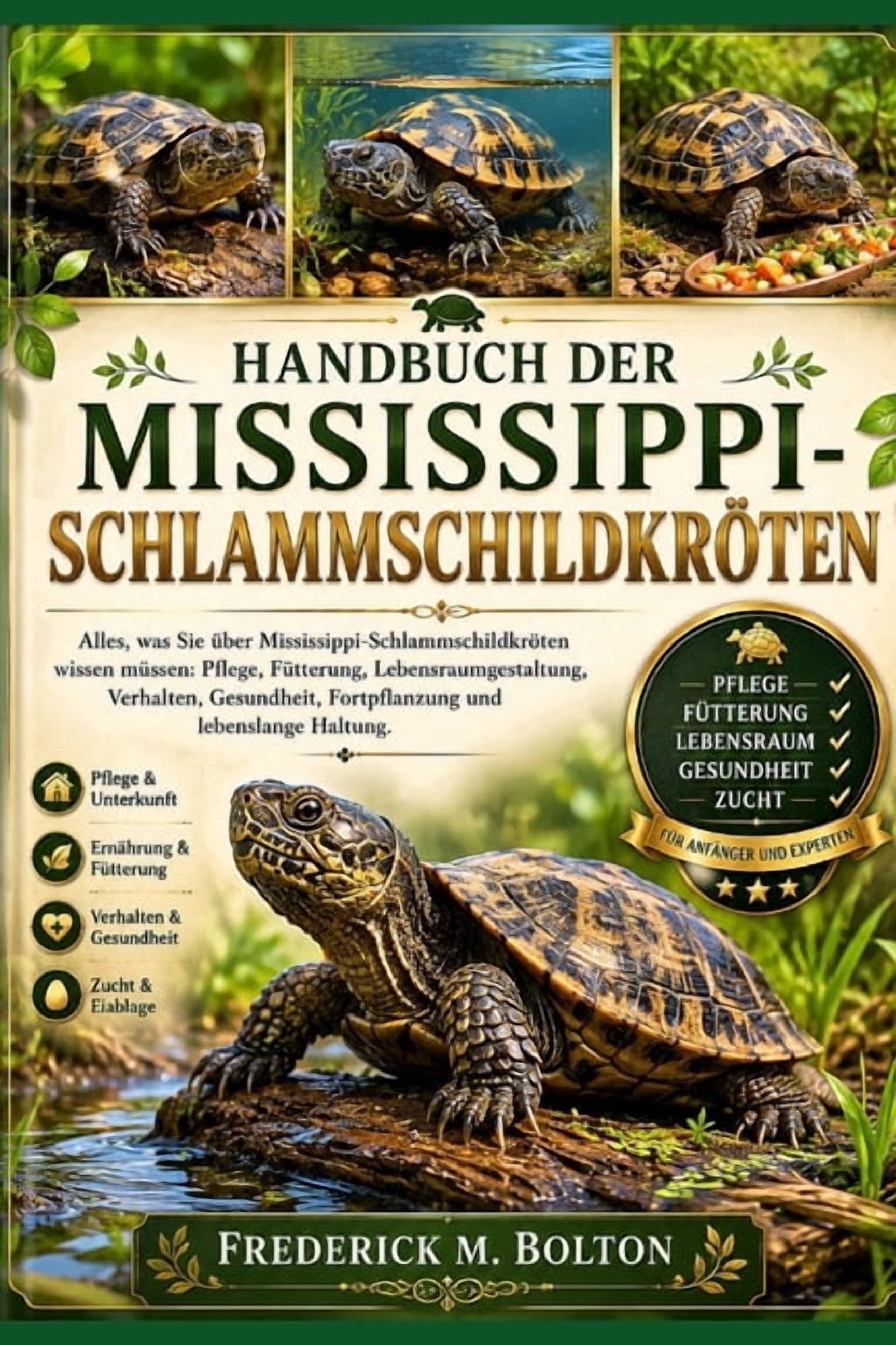 Handbuch der Mississippi-SchlammschildkrÃ¶ten: Alles, was Sie Ã¼ber Mississippi-SchlammschildkrÃ¶ten wissen mÃ¼ssen: Pflege,, (Paperback)