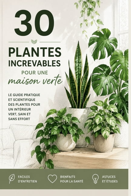 30 plantes increvables pour une maison verte,: Le guide pratique et scientifique des plantes pour un intÃ©rieur vert, sai, (Paperback)