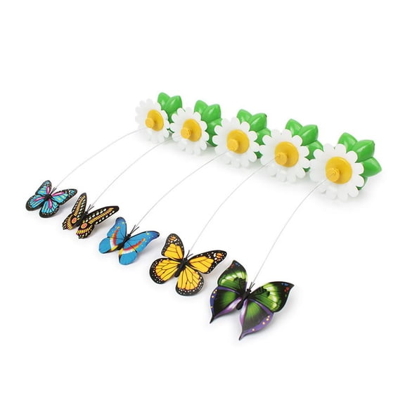 Fun Pet Electric Rotating Butterfly Toy For Cats Teaser Training Toy