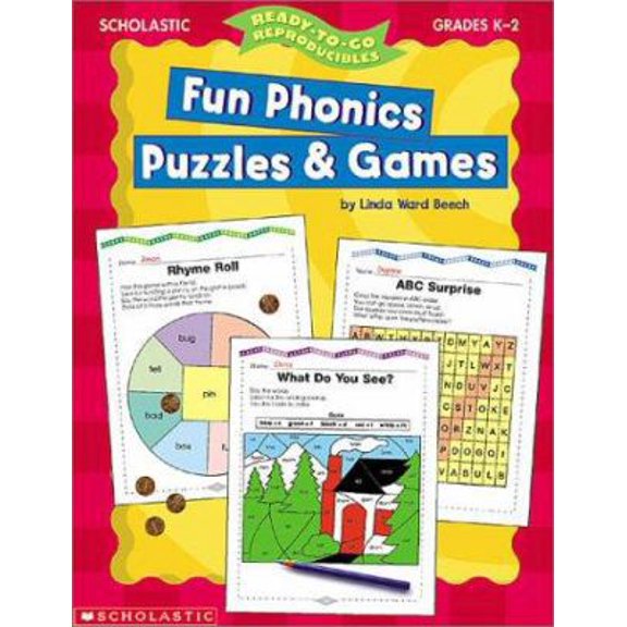 Pre-Owned Fun Phonics Puzzles and Games 9780439047609