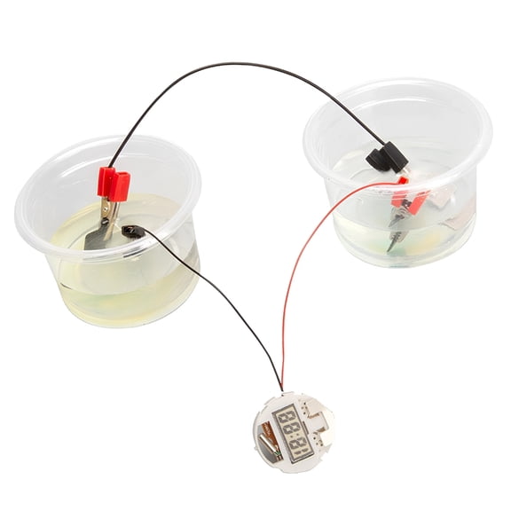 Fun Physics Learning Laboratory Equipment Salt Waters Electronic Clock Making Set With Easy Assembly Guide For Students
