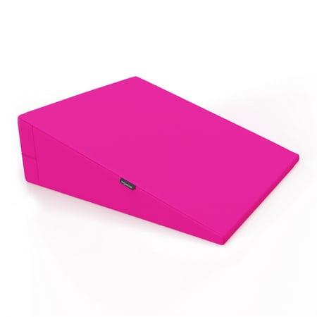 Fun Pillow® Wedge with Memory Foam Top Layer, Party Pink