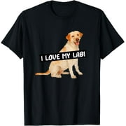 Fun Pixelated I Love My Labrador Retriever, I Love My Lab T-Shirt