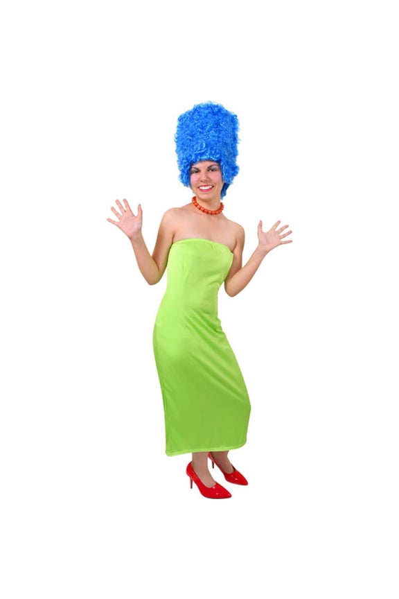 Marge Simpson Female Fancy-Dress Costume Dress Only for Adults, Standard 10-14