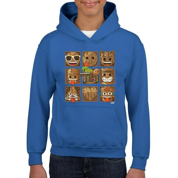 Fun Polynesian - Tropical Hawaiian Vibes Graphic Youth's Hoodie