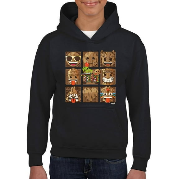 Fun Polynesian - Tropical Hawaiian Vibes Graphic Youth's Hoodie