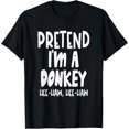 thumbnail image 1 of Fun Pretend Donkey Shirt - Lazy Halloween Donkey Costume T-Shirt, 1 of 4