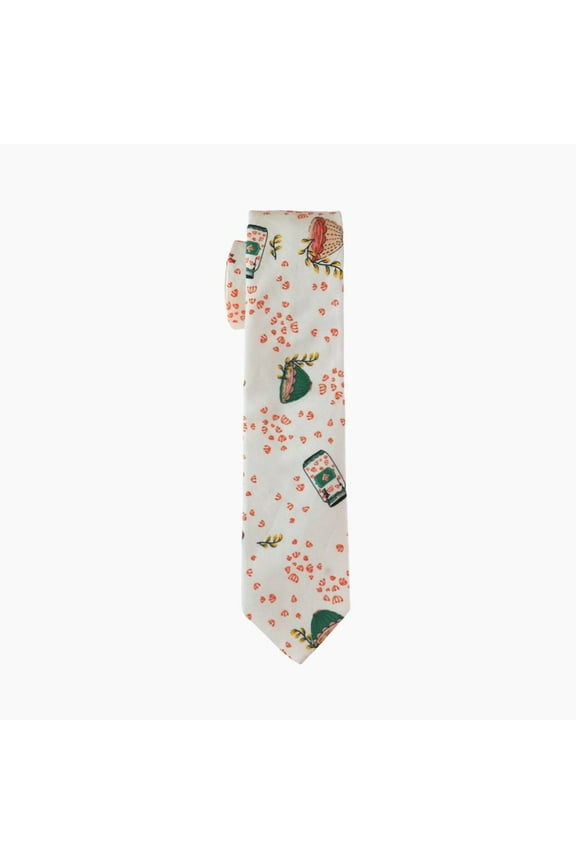 Fun - Printed Cotton Necktie - 2.5 Inch Width, Unique Design