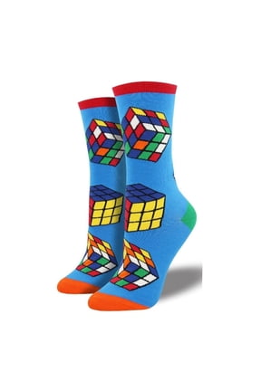 Fun Puzzle Cube Socks - Sock Panda (Adult Large - Men's Shoe Sizes 8-12)