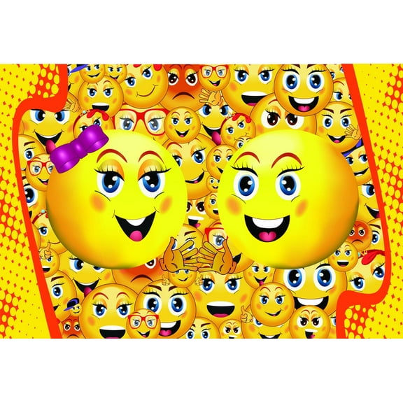 Fun Puzzles for Adults, Plexivity 1000 Piece Jigsaw Puzzle, Emoji, Unique Pieces