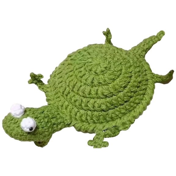 Fun Reptile Shaped Crochet Coaster Handmade DIY Animal Mug Rug Perfect Home Decor Ornament
