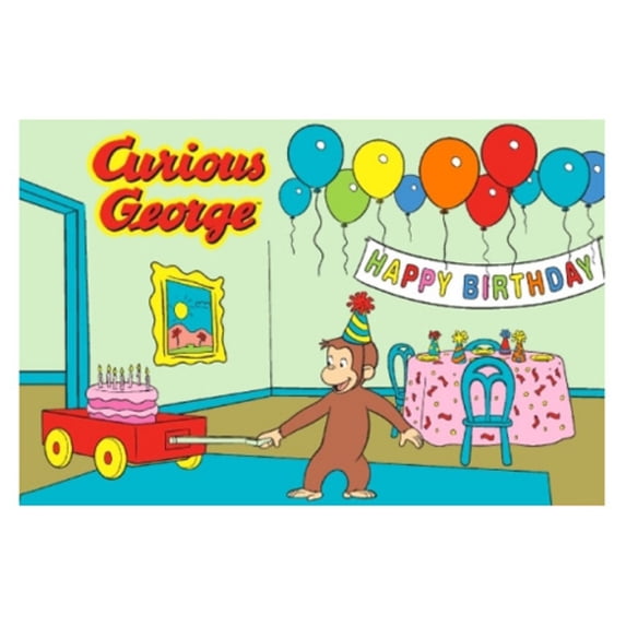 Fun Rugs Curious George Collection Birthday Area Rug-Size:51" x 78"