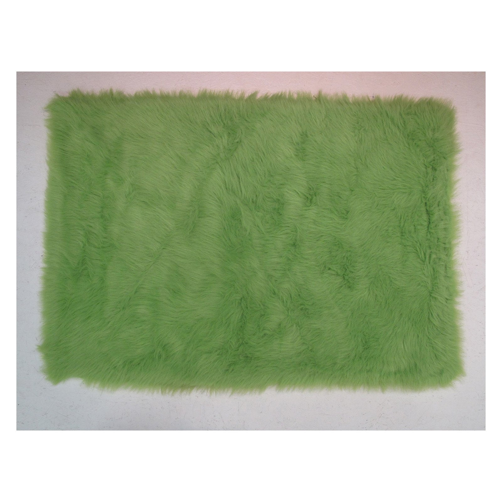 Fun Rugs Flokati Shag FLK004 Area Rug Lime Green