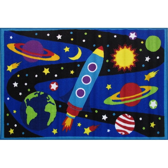 Fun Rug FT-192 1929 19 x 29 in. Fun Time Galaxy Kids Rugs