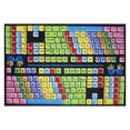 thumbnail image 1 of Fun Time Nylon 5'3"x7'6" Keyboard Area Rug in Multi-Color, 1 of 2