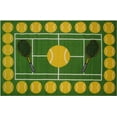 thumbnail image 1 of Fun Time Nylon 39"x58" Tennis Time Area Rug in Multi-Color, 1 of 2