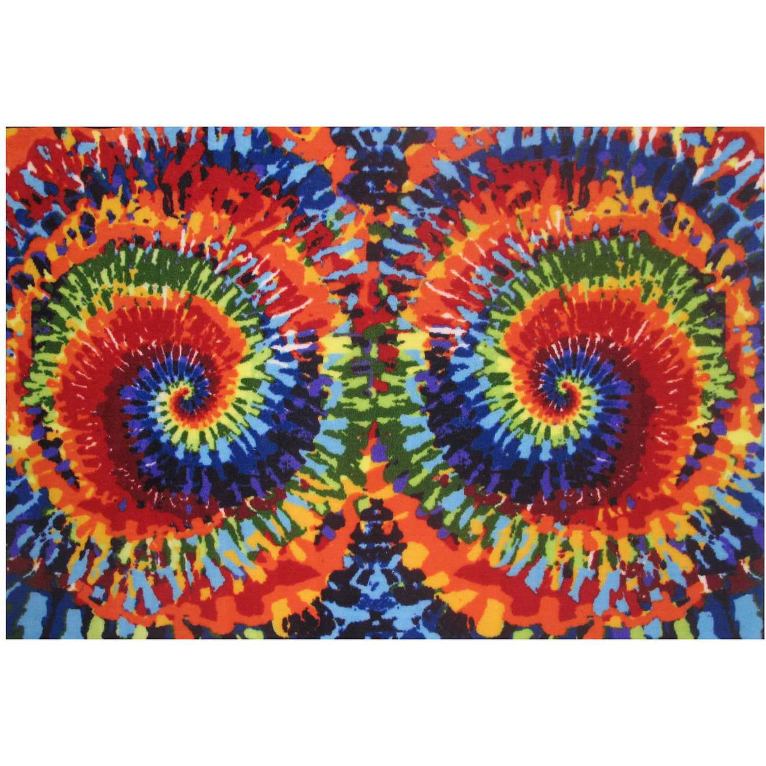 Fun Rugs Fun Time Collection Tie-Dye Kids Rugs - Walmart.com