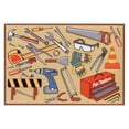 thumbnail image 1 of Fun Time Nylon 39"x58" Fun Toolbox Area Rug in Multi-Color, 1 of 1