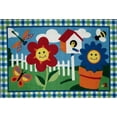 thumbnail image 1 of Fun Rugs Olive Kids Collection Happy Flowers Area Rug-Size:39" x 58", 1 of 1
