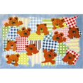 thumbnail image 1 of Fun Rugs Supreme Area Rug TSC-249 Patches Multi-Color Plaid Blankets 3' 3" x 4' 10" Rectangle, 1 of 2