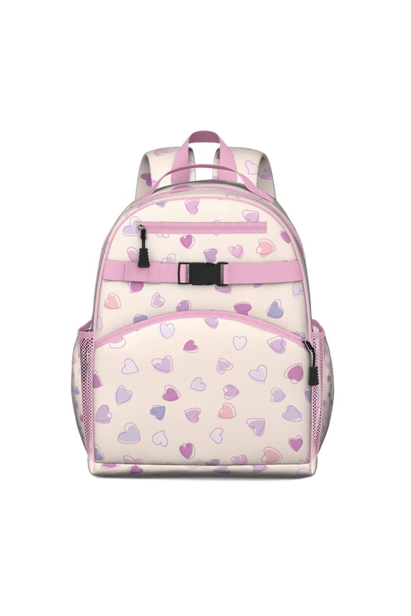 Fun School Backpack Adjustable Padded Straps Chest Strap Water-Resistant Bookbag For Elementary Students
