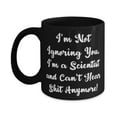 thumbnail image 1 of Fun Scientist Gifts, I'm Not Ignoring You. I'm a Scientist and Can't Hear!, Inspire Birthday 11oz Mug For Friends From Boss, Science party supplies, Gifts for scientists, Scientist birthday card,, 1 of 5