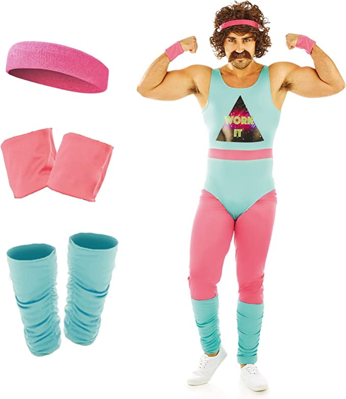 Fun Shack 80s Exercise Costumes For Men, Workout Costumes For Fitness Costumes Large Walmart.com