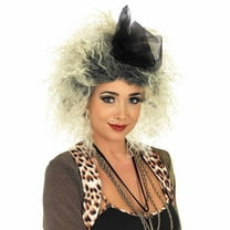 Fun Shack Adult 80s Pop Star Diva Blond Curly Wig Womens Popstar Costume Halloween Yellow One Size