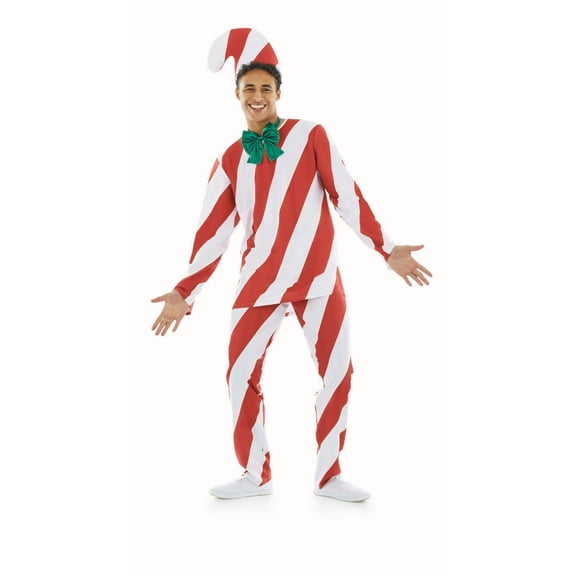 Fun Shack Candy Cane Mens Halloween Costume For Mens Red X-Large