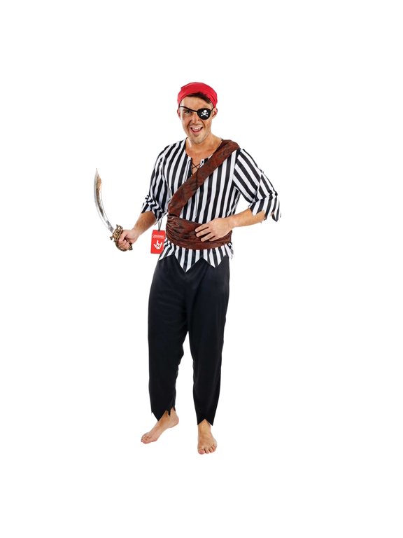 First Mate Mens Halloween Costume for Mens Black Medium