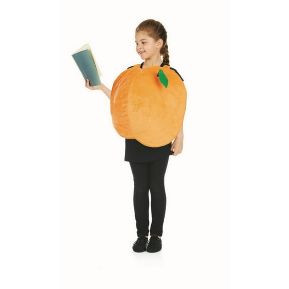 Fun Shack Giant Peach Tabard Kids Halloween Costume For Unisex Orange One Size