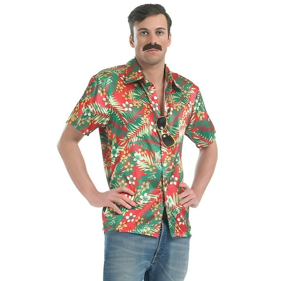 Fun Shack Hawaiian Adult Costume Shirt | 48 Inch Chest Male