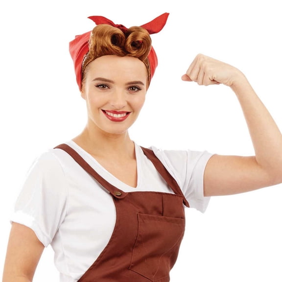 Fun Shack Land Girl Wig Halloween Costume For Accessory Red One Size