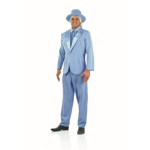 Fun Shack Mens Harry Comedy Costume Adult 90s Movie TV Blue Suit Film Fancy Dress Halloween Blue L