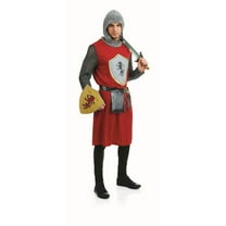 Fun Shack Mens Red Knight Costume Adult Historical Medieval Crusader Halloween Halloween Red L