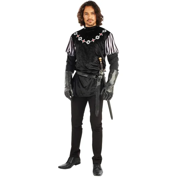 Fun Shack Mens Sheriff of Nottingham Costume Robin Hood Villain Book Week Halloween Black L